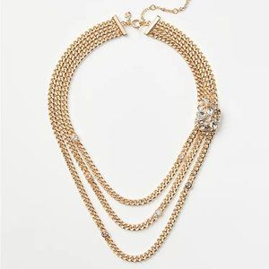 LOFT Stone Waterfall Necklace